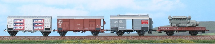ACME 45120 - H0 - 4-tlg. Güterzug, Ep. III, FS